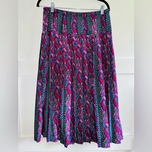 Vintage Paisley Print Women's M Skirt